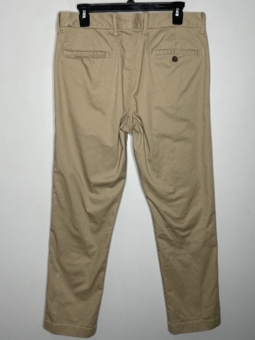J.CREW Chino Pants Men 32 x 30 Straight Fit Khaki Brown Cotton Blend H3186